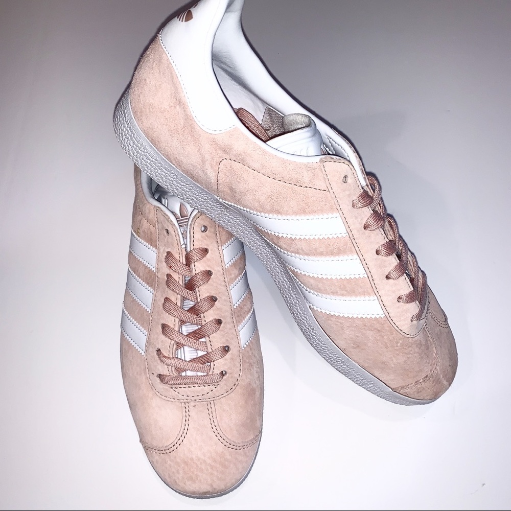 Adidas Gazelle Pink Suede Shoes - Sz 9
